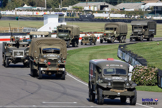 Military vehicles, Normany Commemoration, Goodwood Revival 2019